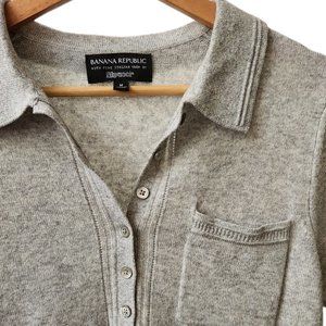 Banana Republic x Filpucci Cashmere Italian Wool Polo Sweater